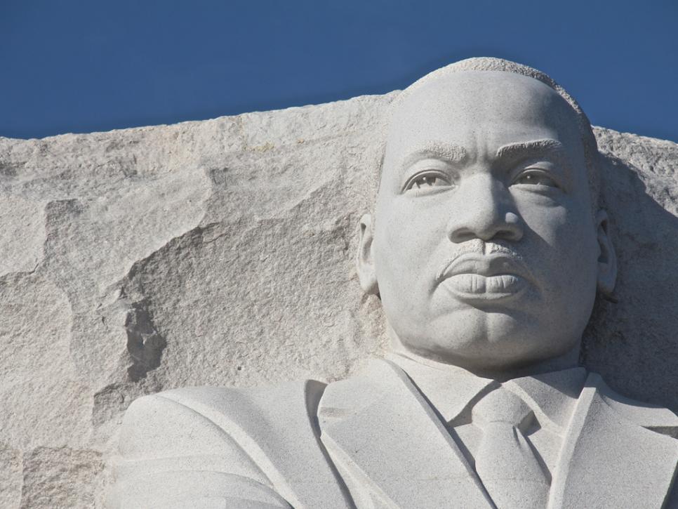 MLK Stone Carving