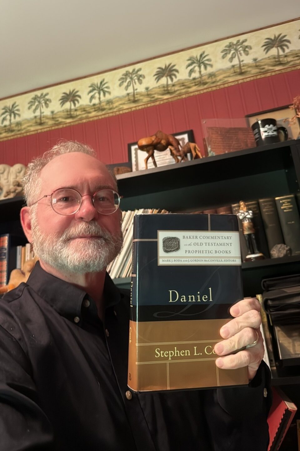 Stephen and the cover of the book